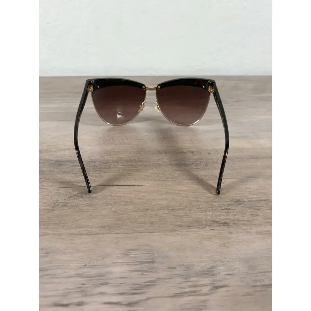 Christian Dior Meteore Black 24K Gold Flakes Leaf Boutique Women's‎ Sunglasses